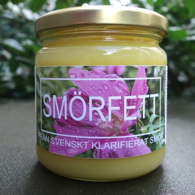 ekoligskt smörfett i glasburk